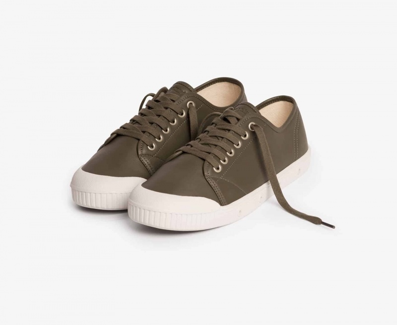 Basket Spring Court G2 Sheepskin Vert Olive Homme | NNS-74591835